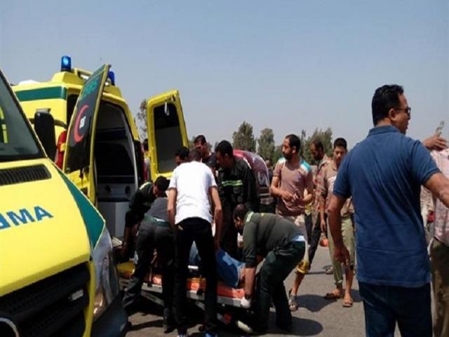 إصابة 7 أشخاص فى حادث تصادم عدة سيارات على الطريق الحر بشبرا الخيمة