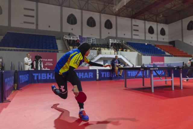 عالي البحريني يقتنص ذهبية فرق كرة الطاولة في ”عربية السيدات”