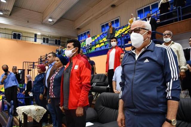 وزير الرياضة ومحافظ بورسعيد يشهدان فعاليات اللقاء المجمع للمشروع القومي لرياضة المرأة والرواد