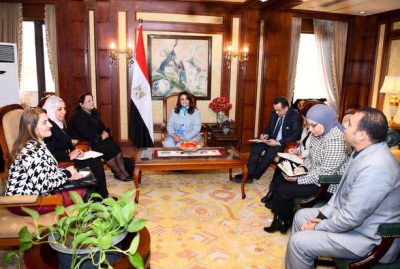 وزيرة الهجرة تستقبل عضو لجنة العلاقات الخارجية بالبرلمان وممثلي مؤسسة التراث المصر