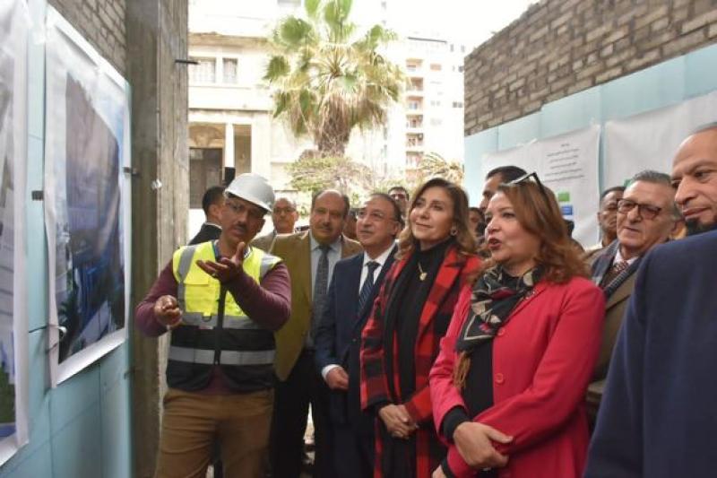 وزيرة الثقافة ومحافظ الإسكندرية يدشنان مشروع إنشاء المبنى الجديد لأكاديمية الفنون بالإسكندرية