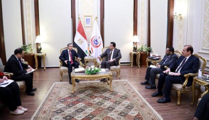 وزير الصحة يستقبل سفير دولة الهند لدى مصر لبحث التعاون بالقطاع الصحي