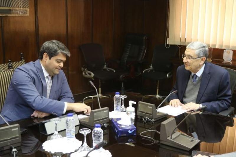 وزير الكهرباء يستقبل النائب الاول لوزير الطاقة الاوزباكستانى