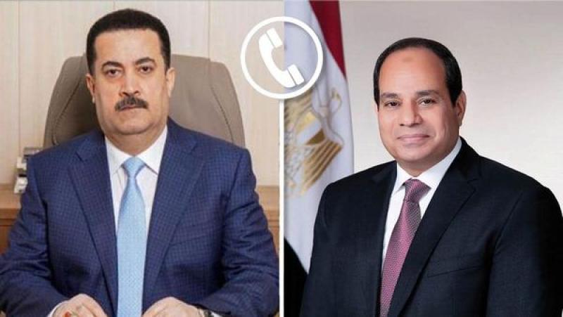الرئيس السيسي يجري اتصالاً هاتفياً مع رئيس جمهورية العراق ورئيس الوزراء العراقي