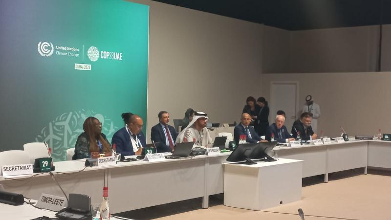 دكتور محمود محيي الدين خلال مشاركته في COP28: حصيلة التقييم العالمي لتنفيذ أهداف اتفاق باريس يجب أن تترجم إلى إجراءات تحويلية واضحة في العمل المناخي