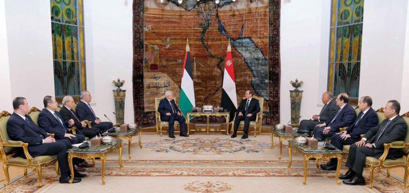 الرئيس السيسي يستقبل الرئيس الفلسطيني محمود عباس